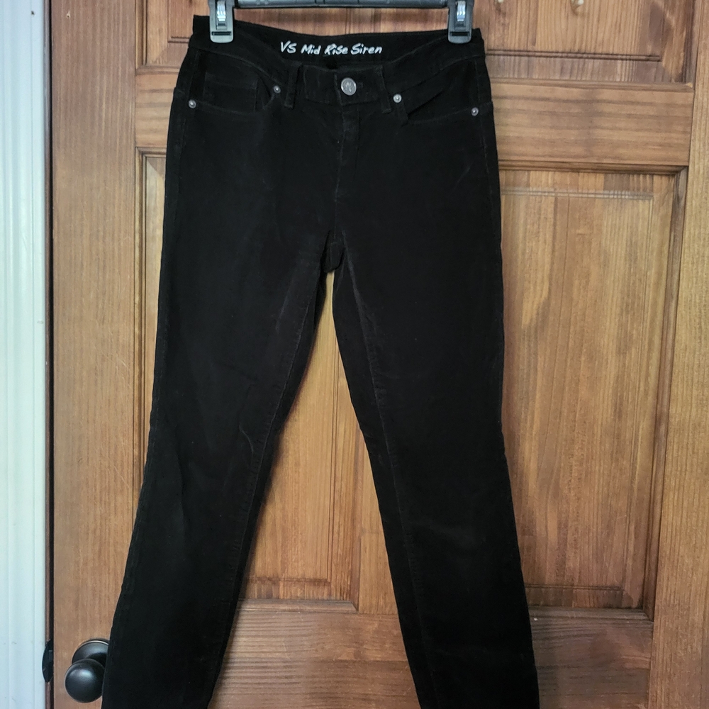 Victoria's Secret Corduroy Black Skinny Jeans
